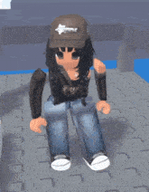 a girl is wearing a hat that says pony