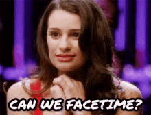 Can We Facetime? - Glee GIF - Facetime Glee Lea Michelle GIFs