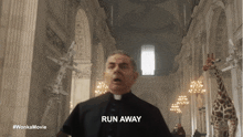 Run Away Father Julius GIF - Run Away Father Julius Rowan Atkinson GIFs