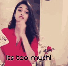 Erica Fernandes Its Too Much GIF - Erica Fernandes Its Too Much Stop It GIFs