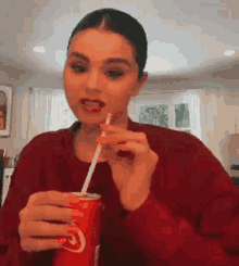 Selena Sis Drinking Tiktok Selena GIF
