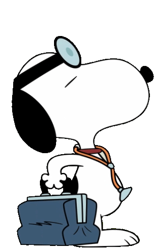 On My Way Snoopy Sticker - On My Way Snoopy Peanuts Stickers