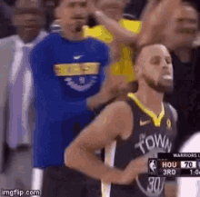 curry happy dance basketball