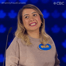 Laughing Wulan GIF - Laughing Wulan Family Feud Canada GIFs