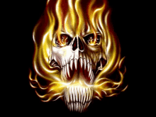 Skeleton Fire GIF