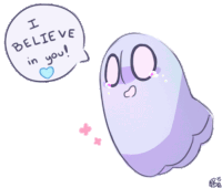I Believe In You Ghost Sticker - I Believe In You Ghost Floating Stickers