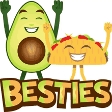 besties avocado adventures joypixels best friend bff