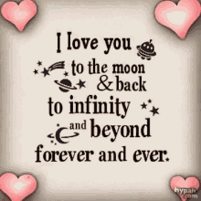 I Love You To The Moon And Back GIF - I Love You To The Moon And Back Infinity GIFs