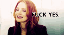 Fuck Yes Jessica Chastain GIF - Fuck Yes Jessica Chastain Fuck Yeah GIFs