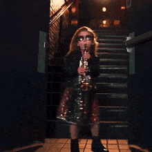 Playing Saxophone Claire Crosby GIF - Playing Saxophone Claire Crosby The Crosbys GIFs