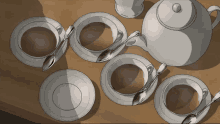 Coffee Tea GIF - Coffee Tea Cups GIFs