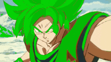 Green Goku Super Saiyan Green GIF - Green Goku Super Saiyan Green Broly Movie GIFs