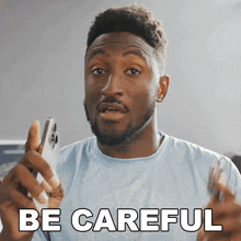 Be Careful Marques Brownlee GIF - Be Careful Marques Brownlee Cautious GIFs