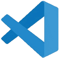 a blue ribbon with an x in the middle