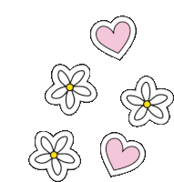 Heart Flower Colorful Sticker - Heart Flower Colorful Sticker Stickers