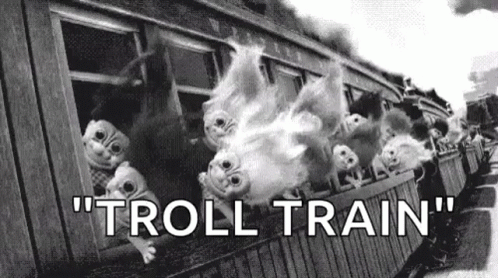 Troll Train Ride GIF - Troll Train Ride Trolls - Discover ...