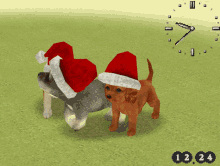 Santa Hat Nintendo Ds GIF - Santa Hat Nintendo Ds Dogs GIFs