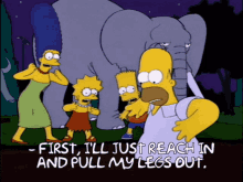 Homer Simpson In The Tar Pit GIF