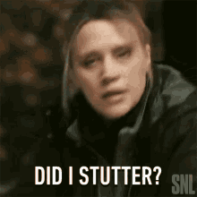 Did I Stutter Saturday Night Live GIF - Did I Stutter Saturday Night Live Did I Mumble GIFs
