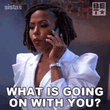 What Is Going On With You Andrea Barnes GIF - What Is Going On With You Andrea Barnes Sistas GIFs