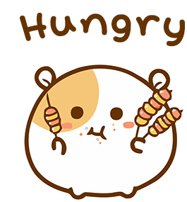 Hamster Bean Hungry Sticker - Hamster Bean Hungry Eat Stickers
