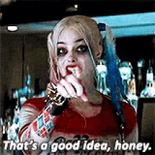 Harley Quinn Margot Robbie GIF - Harley Quinn Margot Robbie Good Idea GIFs