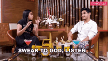 Swear To God Listen Prajakta Koli GIF - Swear To God Listen Prajakta Koli Nayandeep Rakshit GIFs