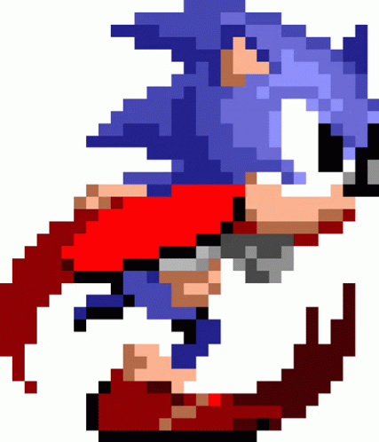 Run Sonic Sticker Run Sonic Fast Discover Share Gifs Pixel Art | My XXX ...