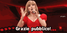 Milly Carlucci Grazie Pubblico GIF - Milly Carlucci Grazie Pubblico Grazie GIFs