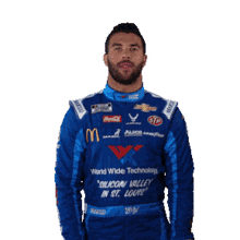 pointing up bubba wallace nascar up there above