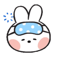 Sleepy Bunny Sticker - Sleepy Bunny Conini Stickers
