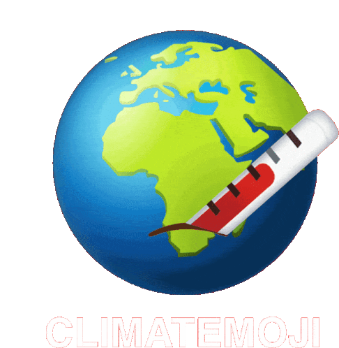 World Emoji Day Emoji Sticker - World Emoji Day Emoji Global Warming