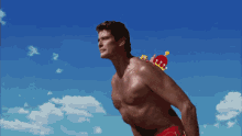 david hasselhoff david hasselhoff spongebob lifeguard sexy man chest launcher