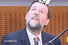 mariano rajoy message flying stare toungue out