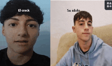 a picture of a man with the caption el crack