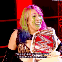 Asuka Raw Womens Champion GIF - Asuka Raw Womens Champion Becky Lynch GIFs