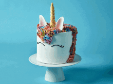 Unicorn Cake Birthday Cake GIF