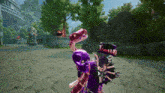 a video game scene with a snake and a skull