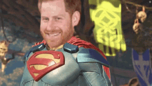 super harry superman super hero fist smile