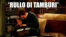 Tamburo Tamburi Batteria Batterista Attesa Souspance Attesa Aspetta Rullo Di Tamburi Big Bang Theory GIF - Sheldon Cooper Drumroll Drums GIFs