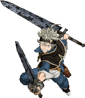 Black Clover Asta Sticker - Black Clover Asta Smirk Stickers