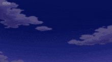 a cartoon character is flying through the air with bbc written on the bottom right