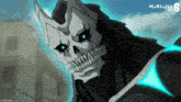 a picture of a monster with kaiju no 8 on the bottom right