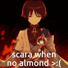 Scara When No Almond GIF - Scara When No Almond GIFs