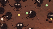 a bunch of cartoon characters are crawling on the ground and the words dayercraze are on the bottom