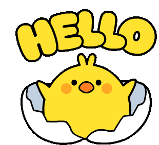 Pio Chick Sticker - Pio Chick Hello Stickers