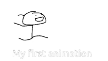 My First Animation Stick Man GIF