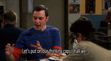 New Girl Thinking Caps GIF - New Girl Thinking Caps Sheldon Cooper GIFs