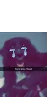 a snapchat of a person crying with the words take it take it take it