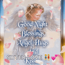 Good Night Blessings GIF - Good Night Blessings Angel Hugs And Kisses GIFs